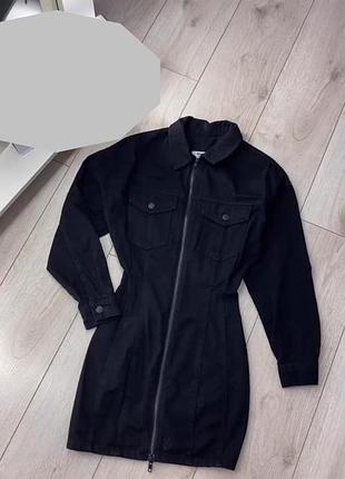 Джинсовый сарафан bershka