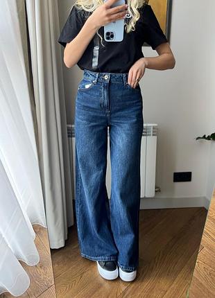 Джинси wide lag zara , джинси зара