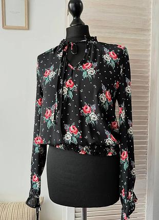 Блуза с цветочным принтом h&m