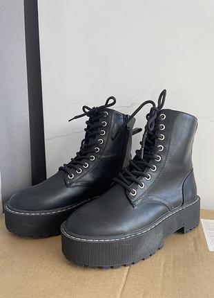 Ботинки армейские на шнуровке h&m / ботинки h&m