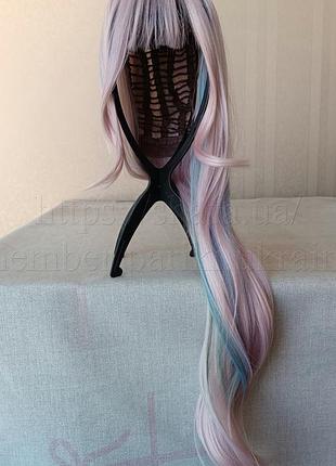 Длинный цветной парик, новая, термостойкая, парик, с лодочкой, волнистая