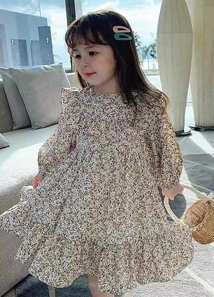 Детское нежное платье на девочку, ткань софт