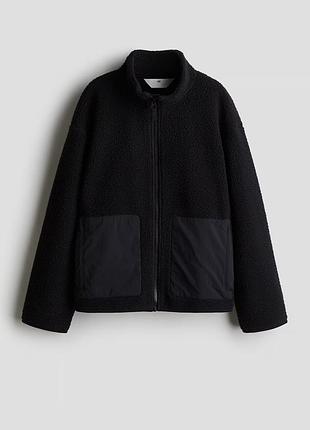 Кофта-куртка тедді h&m