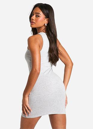 Prettylittlething. товар из англии. платье майка в сером марле.