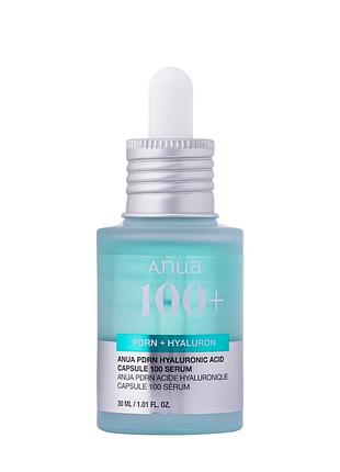 Anua - pdrn hyaluronic acid capsule 100 serum - зволожувальна сироватка з гіалуроновою кислотою - 30ml