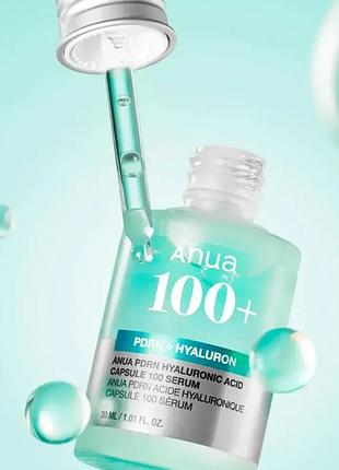 Anua - pdrn hyaluronic acid capsule 100 serum - зволожувальна сироватка з гіалуроновою кислотою - 30ml3 фото