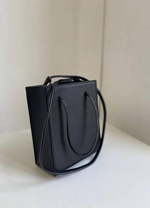 Сумка натуральна шкіра verbena pack bag, чорна
