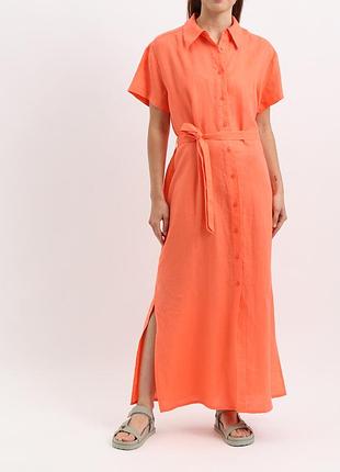 Benetton платье льняное
