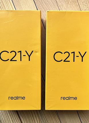 Смартфон realme c21-y 4/64gb nfc black, blue,