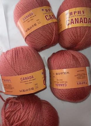 Yarna canada нитки пряжа ярна канада шерсть