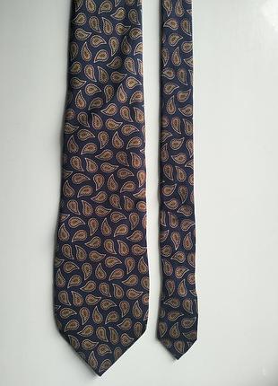Синий галстук галстук с узором windsor tie rack