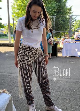 Макраме хустка-сітка трендова