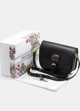 Шкіряна стильна сумка  bobby bag крос-боді