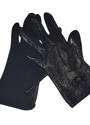 Демісезонні рукавички, st.michael, шкіра, стретч