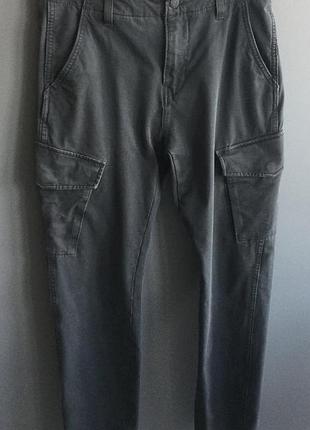 Брюки джинсы levi's cargo w29 l32 оливковые