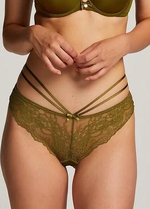 Мереживні трусики бразиліани з портупеями хл