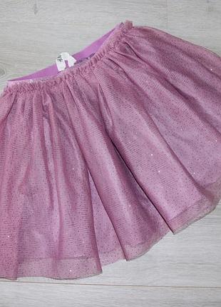 Юбка с блестками h&m на 6-8 лет