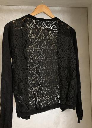 Крутейший кардиган с кружевной спинкой