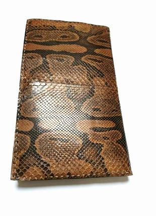 Винтажный кожаный клатч кожа змеи питона  ручная работа  /5575/n