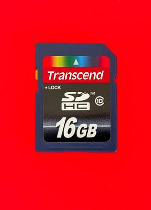 Карта памяти флеш transcend sd hc 16 gb 10 class