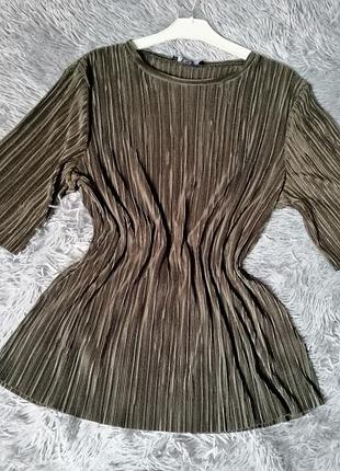 Блуза футболка пліссе стрейч