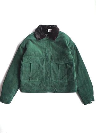 Куртка велюрова смарагдового кольору denim co