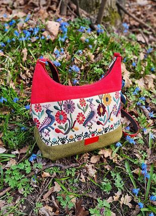 Этническая сумка с узором "пава" (19068)