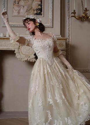 Платье в винтажном стиле lacemade the tear of blossom and candle corset dress платье на фотосессию
