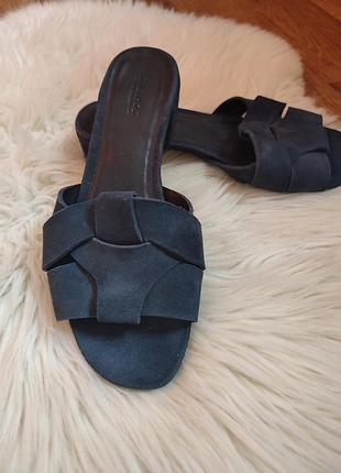 Босоножки сабо шлепанцы натуральная замша (38,5/39)