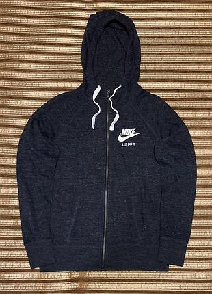 Кофта silhouette nike w nsw gym vntg hoodie fz на блискавці з капюшоном/толстовка/балахон/худі/світшот спортивна