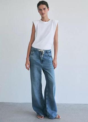 Джинсы женские голубые zara new