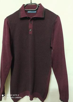 Лонгслив бордовый, 100% коттон