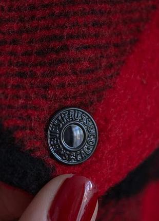 Шерпа куртка піджак вовняний оригінал вовна пальто levis в клітинку тедді фліс4 фото