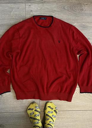 Polo ralph lauren xxl вязаний светр.