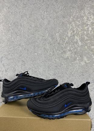 Женские черные кроссовки nike air max 97 gs / 24 см