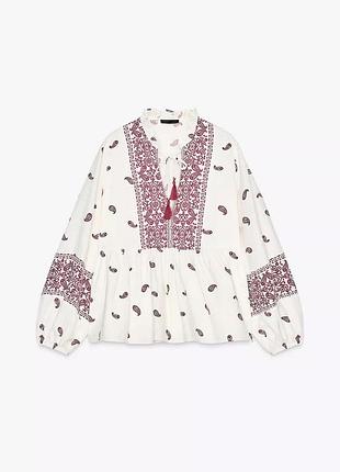 Сорочка жіноча з вишивкою zara new3 фото