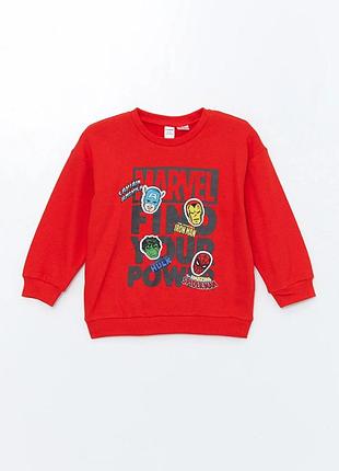 4-5/5-6 р новий фірмовий cвітшот з принтом для хлопчика месники супергерої lc waikiki вайкікі