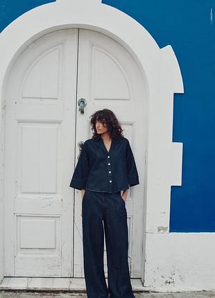 Джинси high rise straight long length zara