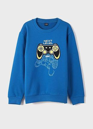 8-9/10-11 р новий фірмовий світшот з принтом gamer для хлопчика lc waikiki вайкікі
