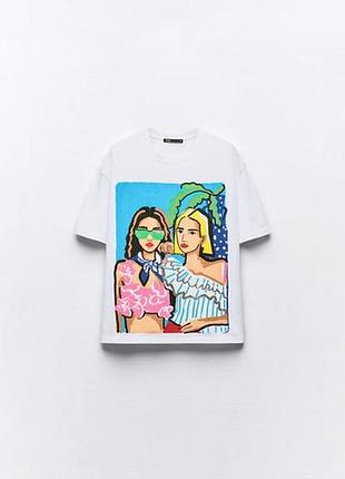Оверсайз футболка розмір s zara