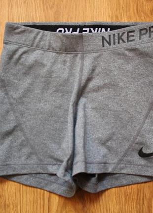 Короткие спортивные шорты nike pro dri fit spandex compression shorts