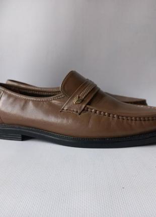 Новые мужские кожаные лоферы,р.42,5-43