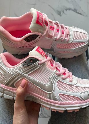 Кроссовки nike air zoom vomero 5 pink white grey