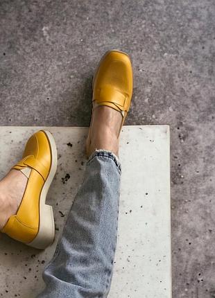 Кожаные лоферы