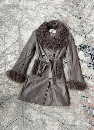 Шкіряне пальто Vintage-Check burberry , тренч , шкіряний плащ Vintage-Check burberry