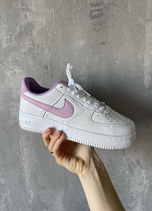 Кроссовки air force 1 low white/violet