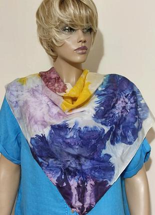 Seide шовкова хустка батик мультиколор /11850/