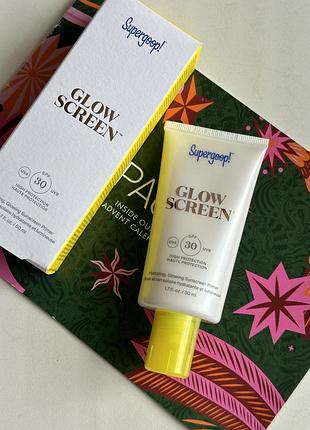 Солнцезащитный крем spf supergoop glowscreen spf 30