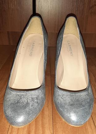 Туфли женские, серого цвета, марка "carmens "