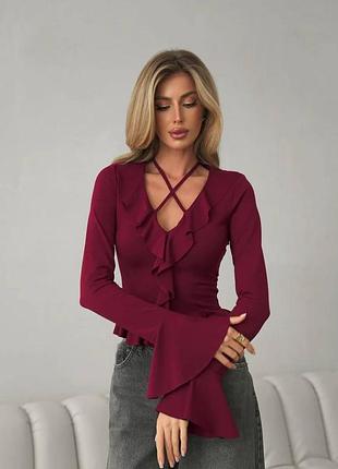 🎀кофтинка з воланами  must-have цього сезону🎀